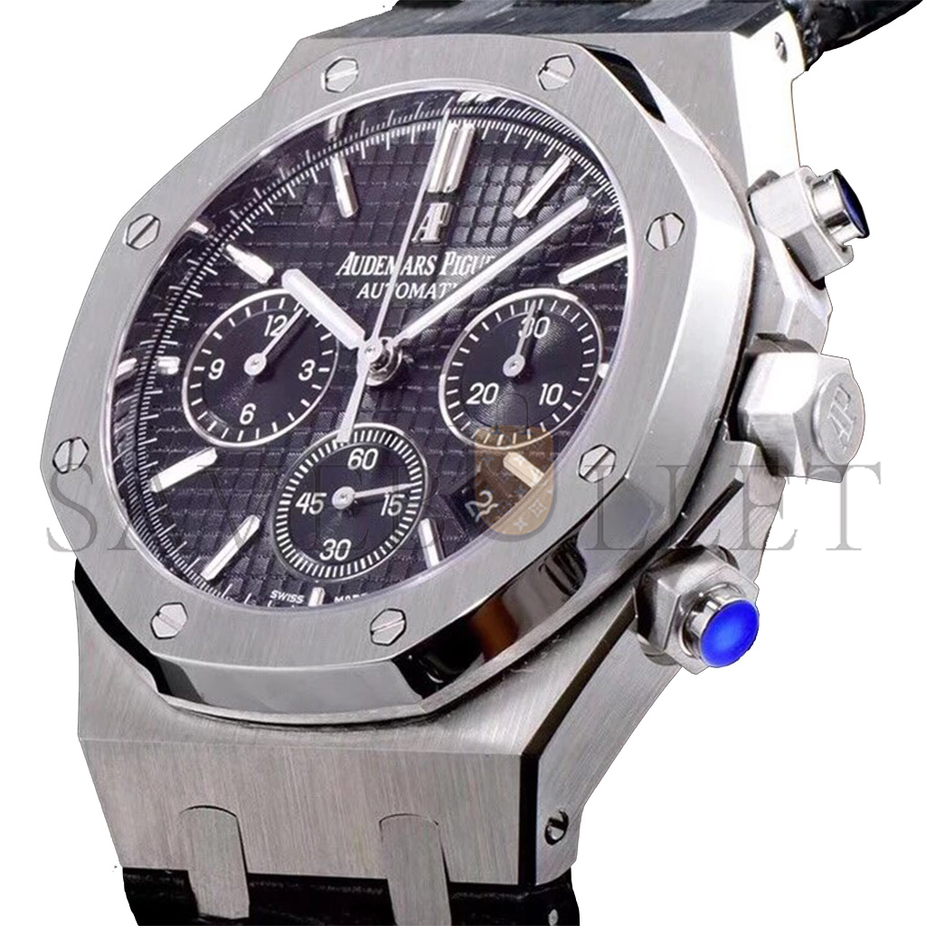 AUDEMARS PIGUET ROYAL OAK SERIES BLACK PLATE BELT 41MM WATCH 26331